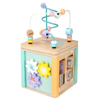 China Hot Selling Interesting Multifunctional Forest Box Children Beads Multifunctional Geometric Toys Figure Maze Box for sale