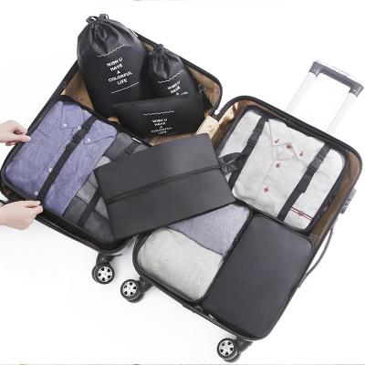 China Travel Bags Luggage Bag For Travel Fashion 8 Pieces Waterproof Bag Eco-Friendly Travel Storage Bags Luggage Bag For Travel for sale