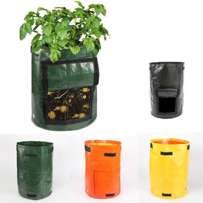 China Cheap Eco - Friendly Customized 1 3 5 7 10 20 30 50 100 200 Gallon Planter Grow Bags Aeration Pots Garden Potato Smelt Fabric Plant Grow Bags for sale