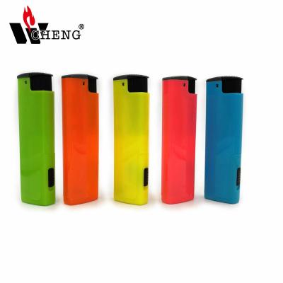 China Wholesale Rechargeable Plastic Electric Butane Gas Lighter Gas Torch Lighter LED Lighter for sale