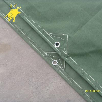 China Canvas Tent Canopy Military Construction Truck Cover Anti-Static Tapaulin for sale