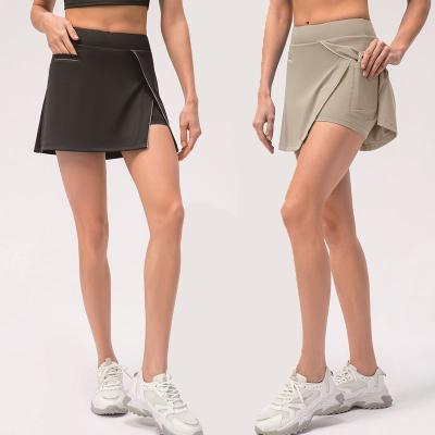 China Women's Tennis Skirts Mini Sports Wrap Golf Short SKIRTS Fitness Workout Girls With Pocket for sale