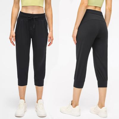 China Wholesale Drawstring Breathable High Waist Sweatpants Summer Spring Women Breathable Quick Dry Sports Track Pants for sale