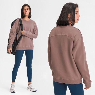 China New breathable wholesale fall and winter protecting ladies outer sports solid color fashion heat sweater casual wear longvsleeved jacket for sale