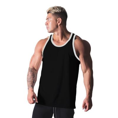 China QUICK DRY Mens Gym Training O-Neck Beach Top Running Clothes Fitness Tank Top for sale