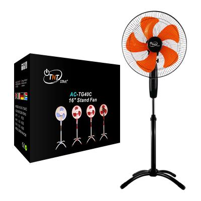 China 3 Speeds TNTSTAR AC-TG40C Cheap 16 Inch Standing Fan Room Electric Floor AC Stand Swinging Home Fan for sale