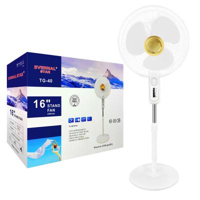 China The other hot selling Evernal Star TG-40 battery fan 16 inch stand fan AC/DC electric charging fan rechargeable for sale