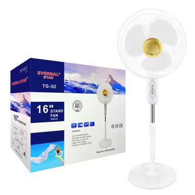 China OEM EVERNAL STAR TG-50 stand fan with 16 inch 220v silent cheap bass spare parts mini remote standing fan 2021 Vietnam for sale