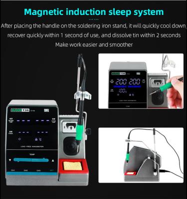 중국 Solder Spot Welding SUGON T36 Small Quick Heater Soldering Station Heats up in 2 Seconds Precision Fingerprint Flying Super High-end Tip Suitable for JBC Head 판매용