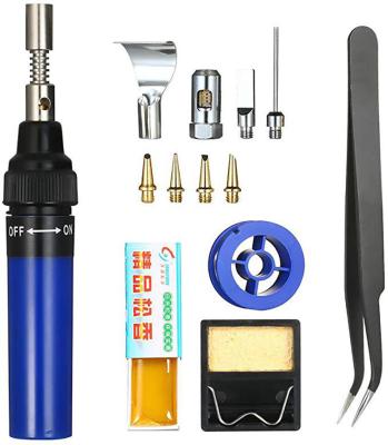 China Gas Filling 13 Piece Soldering Iron Set Soldering Pen Burner Blow Torch Gas Soldering Iron for sale