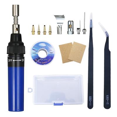 China Gas filling multi-function inflatable soldering iron multi-head tin wire box set gas soldering iron for sale