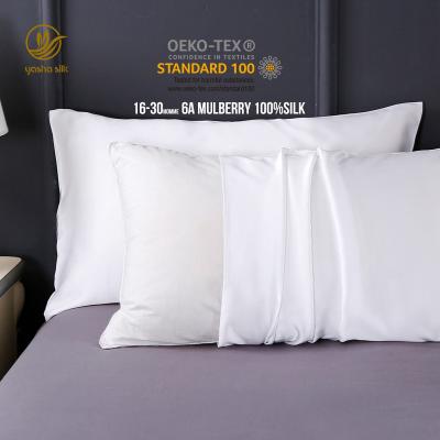 China 6A 22MM Oeko Tex Certificate Anti-Static Pillowcase Mulberry Silk Pillowcase Decorative Silk Pillow Cases Sofa Pillow Cases for sale