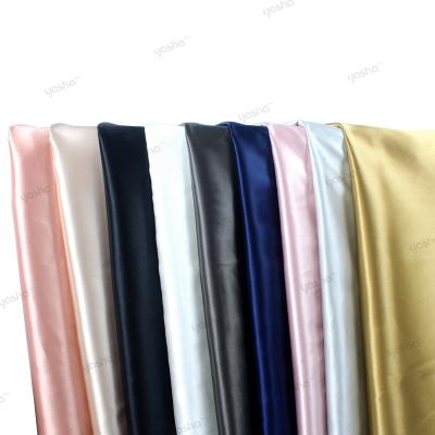 China Wholesale Anti Pill Fabric Natural Mulberry Silk Satin Fabric Low MOQ Oeko Tex Certificate Plain Dyed Silk For Women Baby Bedding Set for sale