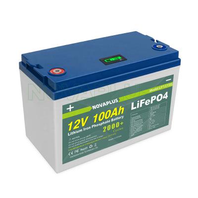 China Big toys quality 12V 100Ah 1280Wh LCD light LiFePO4 lithium battery for storage solar energy systems wholesale price for sale