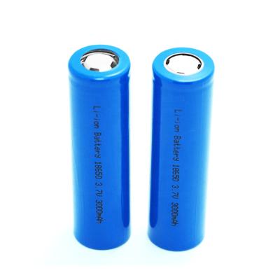 China Toys hot sale ICR18650 3.7 rechargeable battery 3000mah 11.1 wh CE RoHS BIS MSDS kc certificate best price for sale