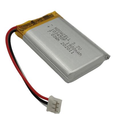 China Toys Large Capacity 103450 3.7v 1900mah Rechargeable Lipo Battery 7.03wh IEC62133 Bis CB for sale