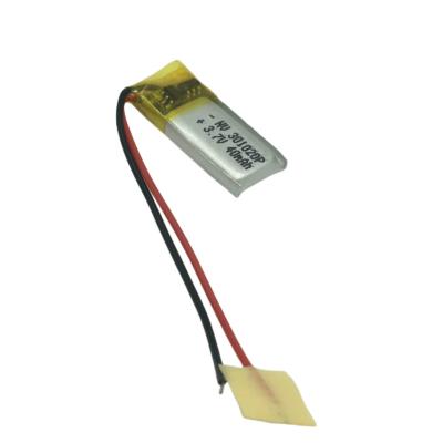 China Flat toys lithium 401230 401225 301020 3.7v 40mah rechargeable lipo battery 0.148wh for sale