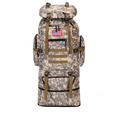 China With USB 80L Camouflage Backpack Waterproof Tactical Rucksack Travel Outdoor Sports Climbing Bag Military Army Hiking Rucksack for sale