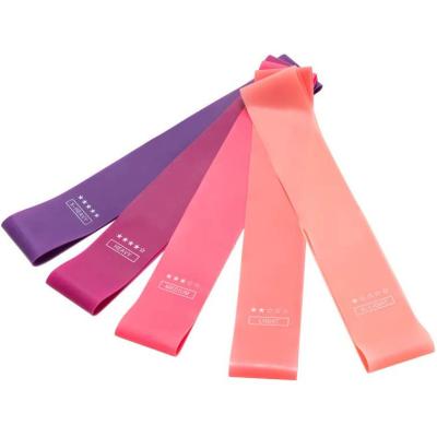 China JW Logo Customized Heavy Duty Loop Resistance Band Portable Resistance Bands Loop Exercise Bands for sale