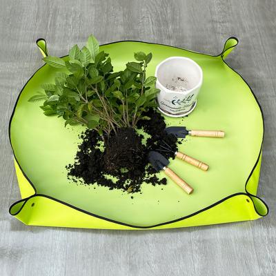 China Hot Sale Gardening Potting Mat For Garden Kneeling Plants PVC Garden Accessories Ground Waterproof Polyester 100cm*100cm Plants for sale