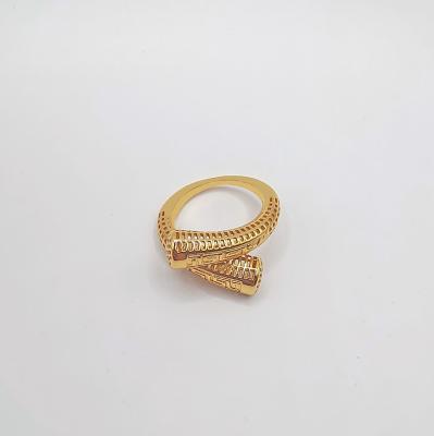 China New FASHION Handwoven Women Fashion Jewelry 18k Gold Plated Women Ring Water Proof Rings Jewelry Vintage for sale