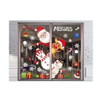 China High Quality Xmas Festival Christmas Mirror Windows Removable Stickers for sale