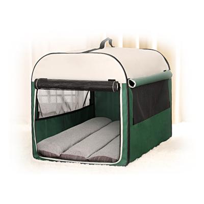 China Breathable wholesale manufacturerfoldable pet teepee dogs cage kennel for sale