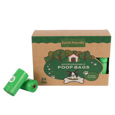 China Sustainable Hot Organic Biodegradable Eco Friendly Amazon Dog Poop Bags Waste Plastic Bag Earth Ratad Dog Poop Bag for sale