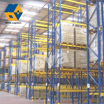 China NOVA Custom Powder Coated Stacking Corrosion Protection Racks and Buries High Density Cargo Storage Racking for sale