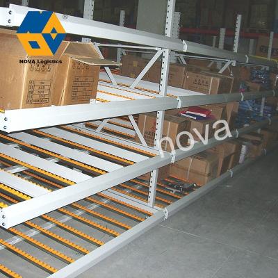 China Corrosion Protection NOVA FIFO Warehouse Storage Shelving , Alumal Roller Rail Racks Carton Traverse Roller Rack for sale