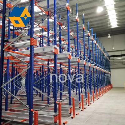 China Corrosion Protection Warehouse Economic Flexible Heavy Duty 4 Way Radio Shuttle Pallet Rack for sale