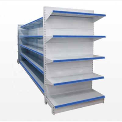 China Corrosion Protection NOVA Metallic Estanterias Single Supermarket Gondola Shelves Medium Duty Shop Rack Shelving for sale