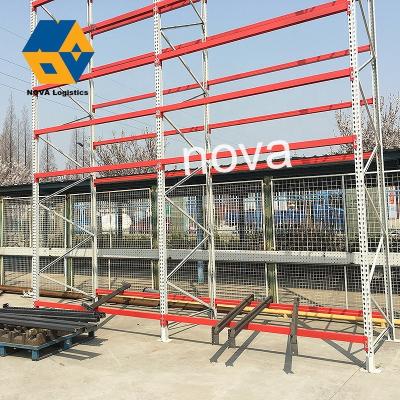 China Corrosion Protection NOVA Custom 2 Ton Capacity Adjustable Pallet Racking Steel Wire Mesh Slotted Angle Rack/ for sale