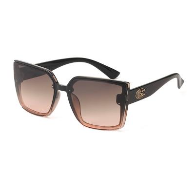 China Classic Custom Oversized Square Sunglasses 8747A Women Designer Brands Retro Fashion Sun Glasses for sale