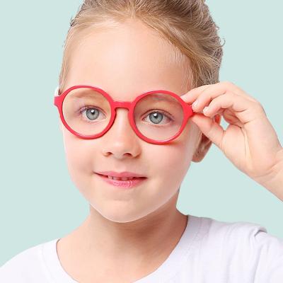 China Brand Design Flip-Up Retro Fashion L8143 Logo Anti Blue Light Glasses Custom Made For Kids for sale