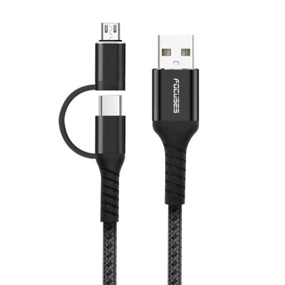 Cina 10000 volte USB intrecciato di nylon cablano il cavo di sincronizzazione del OD 3.5mm USB in vendita