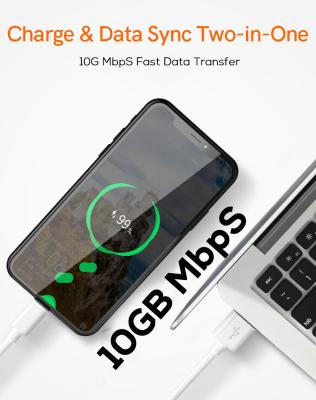 Cina Cavo di carico di carico veloce del trasferimento di dati del cavo 10Gbps USB C di 3m USB 3,1 in vendita