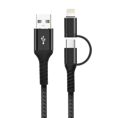 Cina 3A cavo multifunzionale 2 del palladio 18W USB in 1 tipo caricatore veloce di C in vendita