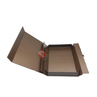 China Wholesale Custom Recyclable Printed Cardboard Folding Boxes Tissue Dress Luxury Paper T-Shirt Packaging Black Magnetic Gift Box for sale