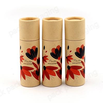 China Biodegradable Recycle Biodegradable Lift Up Paper Tube Cardboard Deodorant Container Sunstick Lip Balm Packaging Tubes for sale