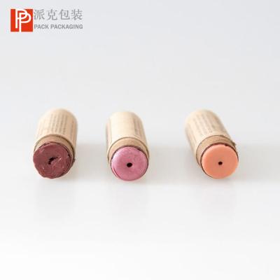 China Recycled Materials Logo Custom Lift Up Deodorant Kraft Paper Tube for sale