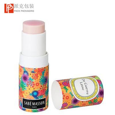 China Handmade Custom Printing Cardboard Perfume Stick Paper Tube Containers Solid Twist Up Paper Tube for sale