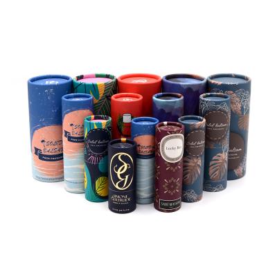 China Recycled Materials Colorful Deodorant Empty Containers Packaging Twist Up Oval Shape Paper Tube for sale