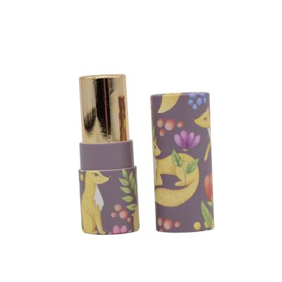 China Lip Balm Lipstick Paperboard Biodegradable Paper Tube Biodegradable Lip Balm Paper Tubes Packaging Tubes for sale