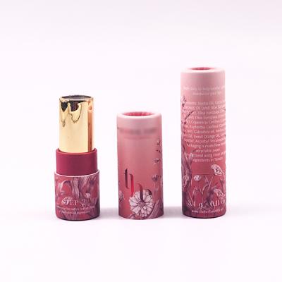 China Handmade Eco Friendly Paper Container Twist Up Paper Tubes For Lipstick Packaging for sale