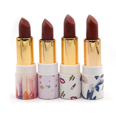 China Eco Friendly Handmade Lipstick Tubes Screw On Tube Paper Packaging For Lipstick for sale