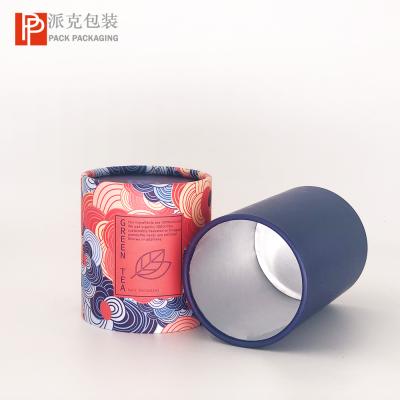 China Biodegradable Custom Manufactured Food Grade Cardboard Art Paper Tea Canister Packaging For Tea Bag for sale