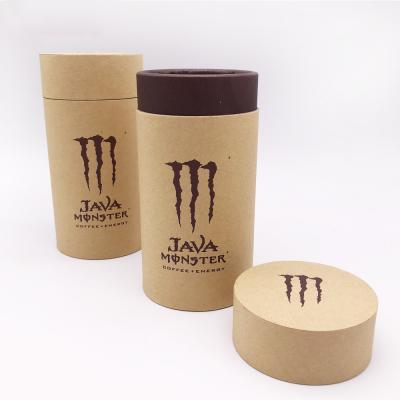 China Recycled Materials Food Grade Kraft Paper Cardboard Bee Wax Paper Tube Packaging With Custom Logo Printing for sale