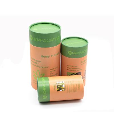 China 100% Recycled Biodegradable Biodegradable Cylinder Cardboard Paper Coffee Tube / Cardboard Tea Packaging Gift Box for sale