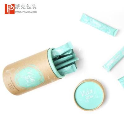 China Recycled Round Coffee Hot Box Tea Cylinder Paperboard Materials Sales Food Grade Kraft Paper Cardboard Paper Tube Packaging for sale